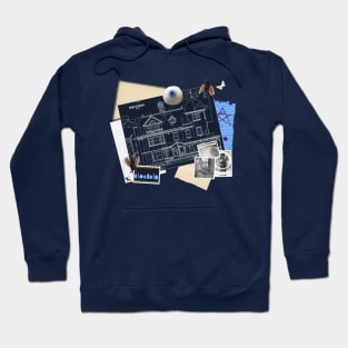 Haunted House Collage Hoodie